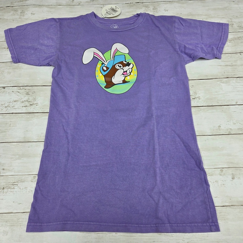 Buc-ee's T-Shirt‎ Unisex Small Lavender Easter 2025 Beaver Nuggets Graphic Tee